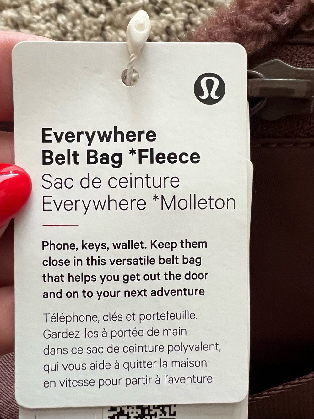 Lululemon Everywhere Belt Bag *Fleece - Picture 8 of 9